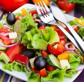 salada de legumes para artrose do ombro